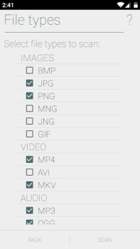 Descargar Undeleter: borrado de archivos Herramientas para Android captura de pantalla 2