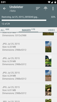 Descargar Undeleter: borrado de archivos Herramientas para Android captura de pantalla 3