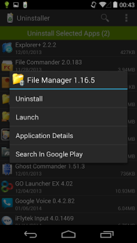 Descargar Desinstalador (Uninstaller) Trabajo para Android captura de pantalla 5
