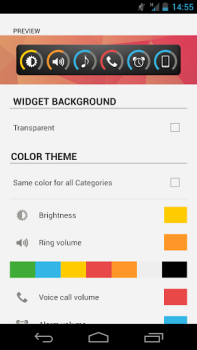 Descargar Slider Widget - Volumen Herramientas para Android captura de pantalla 7