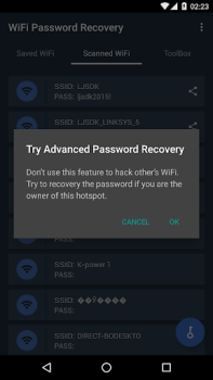 Descargar WiFi Password Recovery Herramientas para Android captura de pantalla 3