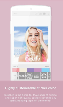 Descargar Cupslice Photo Editor Foto para Android captura de pantalla 4