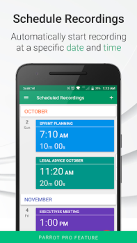 Descargar Grabadora de voz Parrot Herramientas para Android captura de pantalla 5