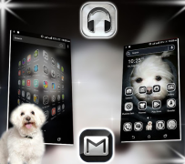 Descargar Cute Puppy Launcher Theme Personalización para Android captura de pantalla 3