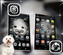 Descargar Cute Puppy Launcher Theme Personalización para Android captura de pantalla 5