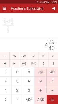 Descargar Calculadora de Fracciones Educación para Android captura de pantalla 3