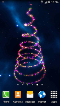Descargar 3D Christmas Tree Wallpaper Personalización para Android captura de pantalla 3