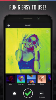 Descargar Camara con Efectos y Filtros Foto para Android captura de pantalla 2