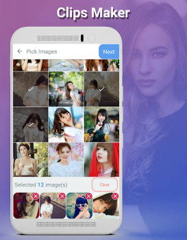 Descargar Clips Maker Editores y reproductores de video para Android captura de pantalla 3
