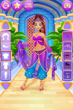Descargar Vestir Princesa Juego de Niñas Juegos casuales para Android captura de pantalla 2
