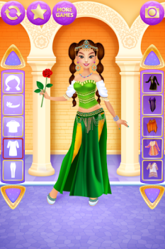 Descargar Vestir Princesa Juego de Niñas Juegos casuales para Android captura de pantalla 4