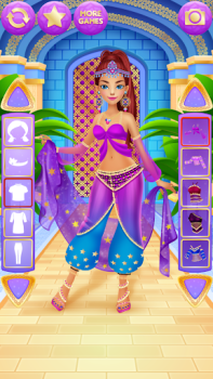 Descargar Vestir Princesa Juego de Niñas Juegos casuales para Android captura de pantalla 5