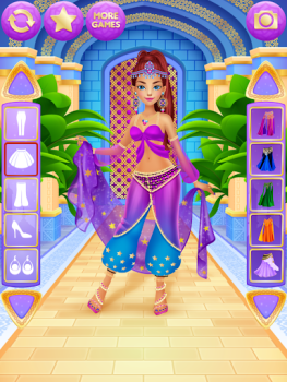 Descargar Vestir Princesa Juego de Niñas Juegos casuales para Android captura de pantalla 7