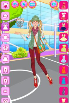 Descargar Escuela Juego de Vestir Chicas Juegos casuales para Android captura de pantalla 3