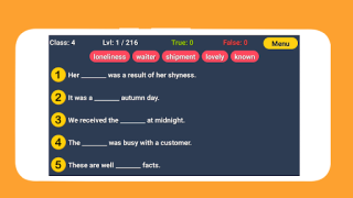 Descargar Llenado de palabras en inglés Educación para Android captura de pantalla 5