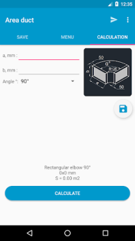 Descargar Area duct HVAC Herramientas para Android captura de pantalla 4