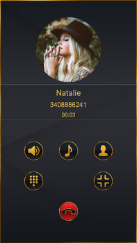 Descargar Teclado de Marcación Tema Negro Personalización para Android captura de pantalla 3