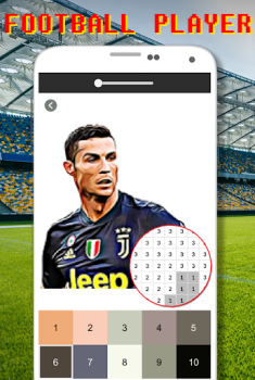 Descargar Football Logo Coloring By Number Rompecabezas para Android captura de pantalla 3