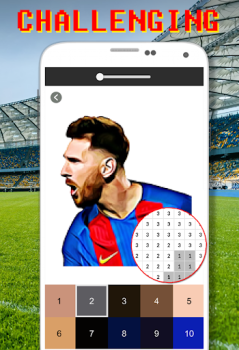 Descargar Football Logo Coloring By Number Rompecabezas para Android captura de pantalla 5