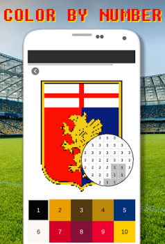Descargar Football Logo Coloring By Number Rompecabezas para Android captura de pantalla 6