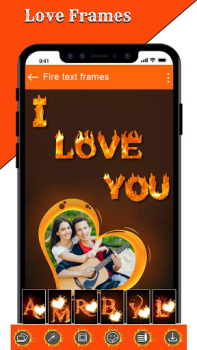 Descargar Editora de texto de fuego Foto para Android captura de pantalla 2