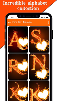 Descargar Editora de texto de fuego Foto para Android captura de pantalla 3