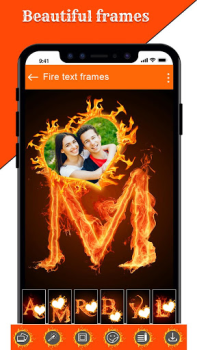 Descargar Editora de texto de fuego Foto para Android captura de pantalla 6