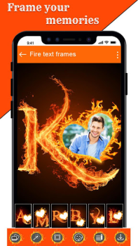 Descargar Editora de texto de fuego Foto para Android captura de pantalla 7