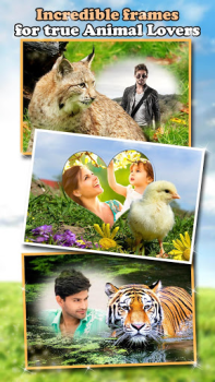 Descargar Marcos de Animales 🐅🐈 Collage de Naturaleza Foto para Android captura de pantalla 2