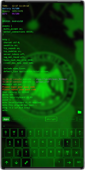 Descargar Aris Launcher, Hacker Style UI Personalización para Android captura de pantalla 3
