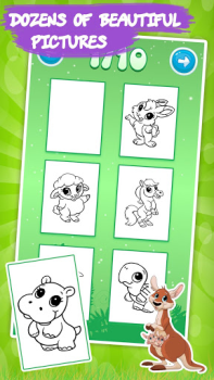Descargar Libro Colorear Niños: Animales Entretenimiento para Android captura de pantalla 2