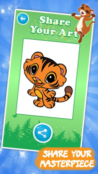 Descargar Libro Colorear Niños: Animales Entretenimiento para Android captura de pantalla 5
