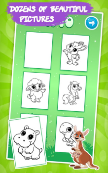 Descargar Libro Colorear Niños: Animales Entretenimiento para Android captura de pantalla 7