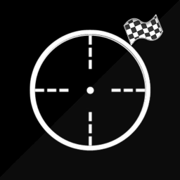 Logotipo punto de mira para juegos