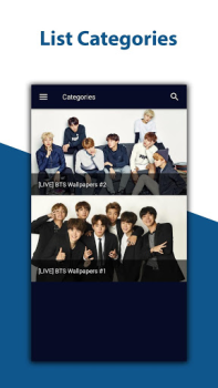 Descargar BTS Live Wallpapers Personalización para Android captura de pantalla 2