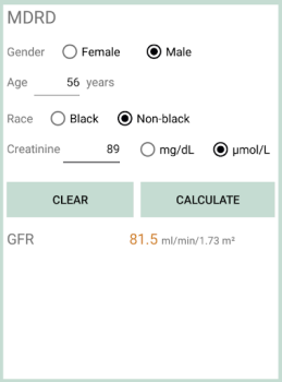 Descargar Calculadora eGFR Medicamento para Android captura de pantalla 3