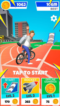 Descargar Bike Hop Louco Сiclista de BMX Arcada para Android captura de pantalla 7