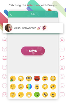 Descargar Emoji Contact Maker Comunicación para Android captura de pantalla 3