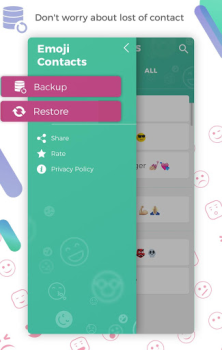 Descargar Emoji Contact Maker Comunicación para Android captura de pantalla 5