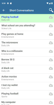 Descargar Conversación en inglés Educación para Android captura de pantalla 3