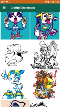 Descargar Personajes de Graffiti fáciles Entretenimiento para Android captura de pantalla 2