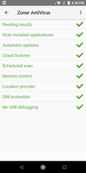 Descargar Zoner AntiVirus Herramientas para Android captura de pantalla 2