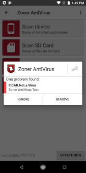 Descargar Zoner AntiVirus Herramientas para Android captura de pantalla 3