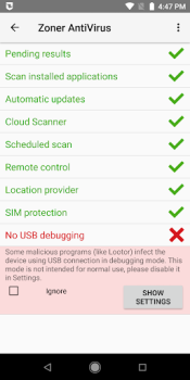 Descargar Zoner AntiVirus Herramientas para Android captura de pantalla 5