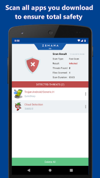 Descargar Zemana Antivirus Herramientas para Android captura de pantalla 4