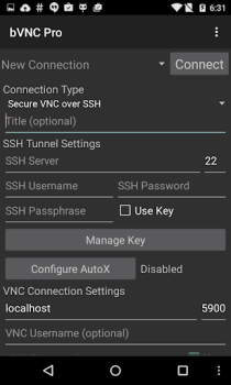 Descargar bVNC: Secure VNC Viewer Trabajo para Android captura de pantalla 2