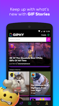 Descargar GIPHY: GIFs, Stickers & Clips Editores y reproductores de video para Android captura de pantalla 2