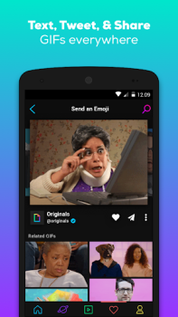 Descargar GIPHY: GIFs, Stickers & Clips Editores y reproductores de video para Android captura de pantalla 4