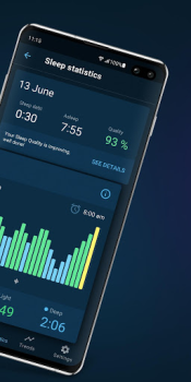 Descargar Sleepzy: Análisis del sueño Estilo de vida para Android captura de pantalla 2