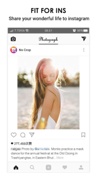 Descargar No Crop for Instagram Foto para Android captura de pantalla 6